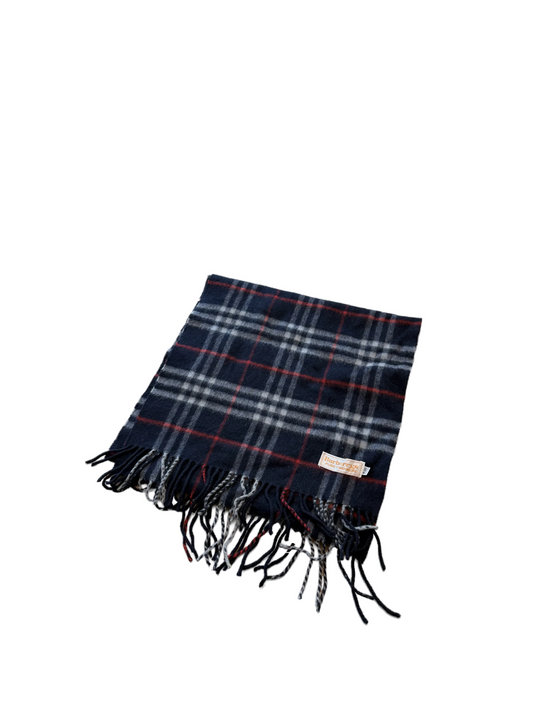 Burberry Schal 100% Kaschmir Vintage – Dunkelblau