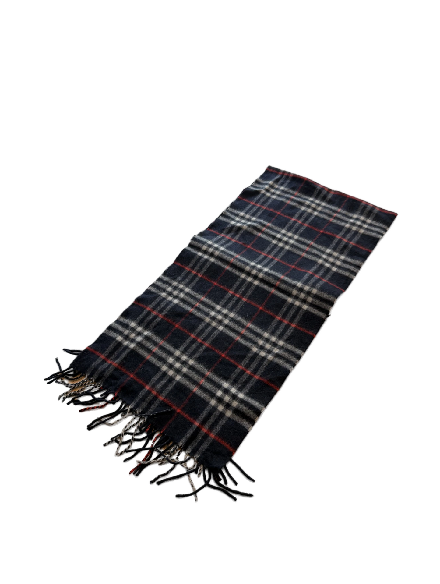 Burberry Schal 100% Kaschmir Vintage – Dunkelblau