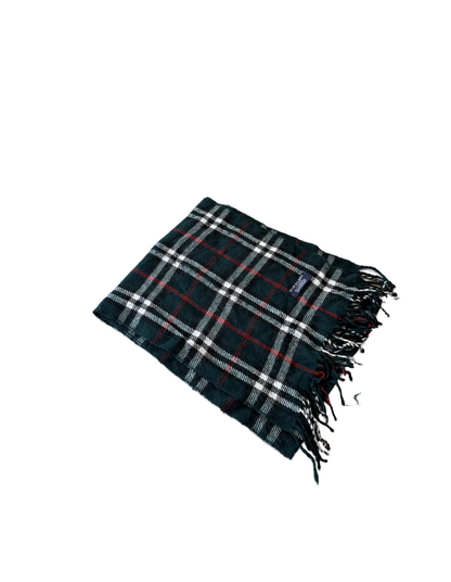 Burberry Schal 100% Lammwolle  Vintage – Dunkelgrün