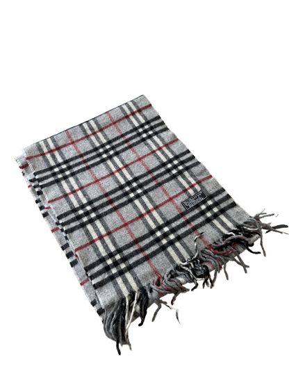Burberry Schal 100% Lammwolle  Vintage – Grau