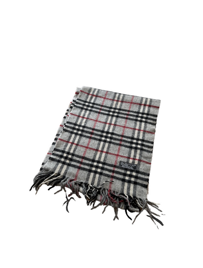 Burberry Schal 100% Lammwolle  Vintage – Grau