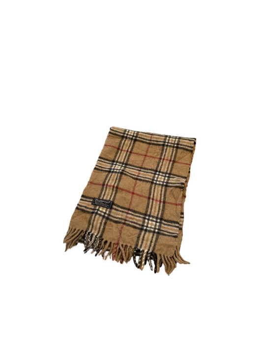 Burberry Schal 100% Lammwolle  Vintage – Beige/Braun