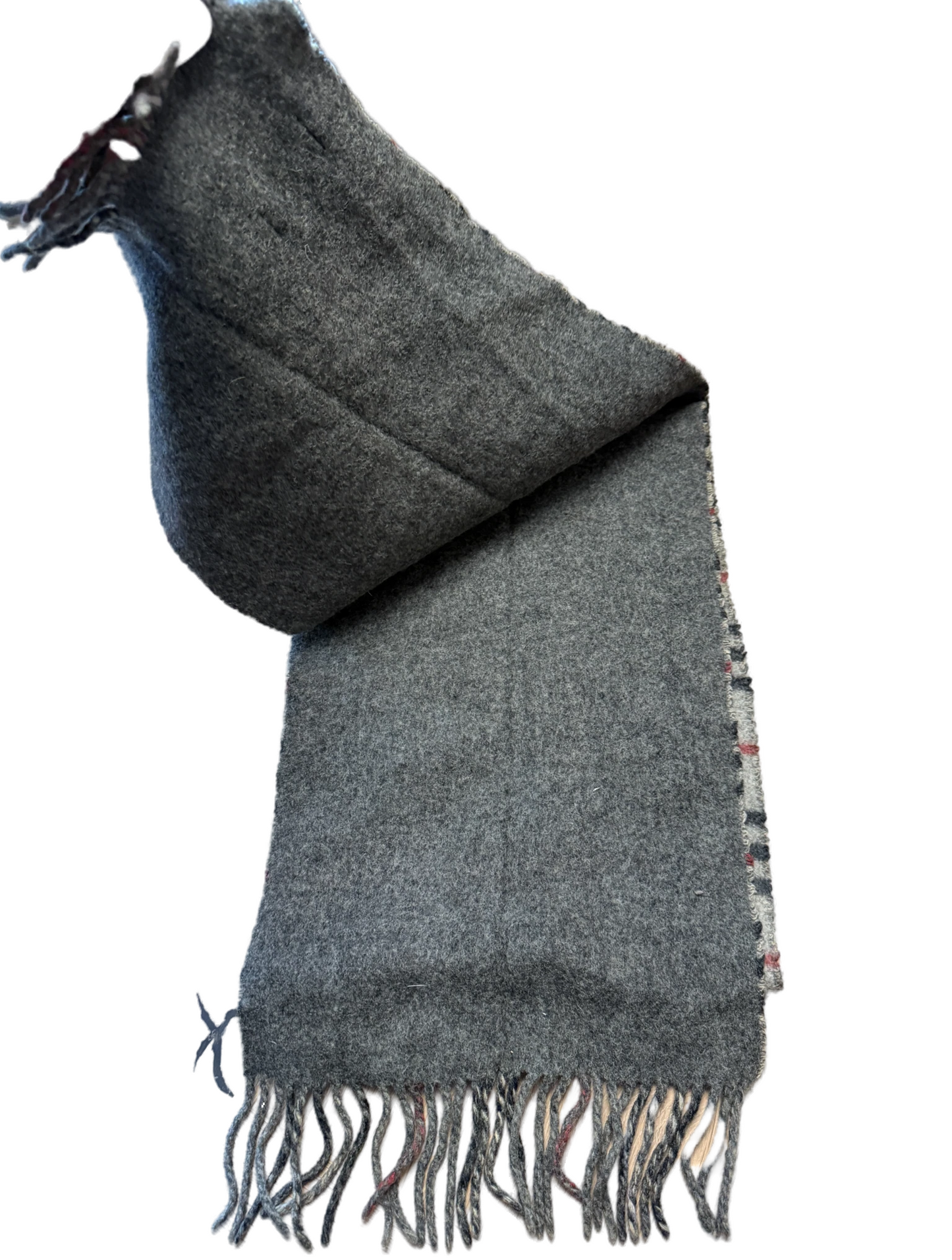 Burberry Schal 100% Lammwolle  Vintage – Grau