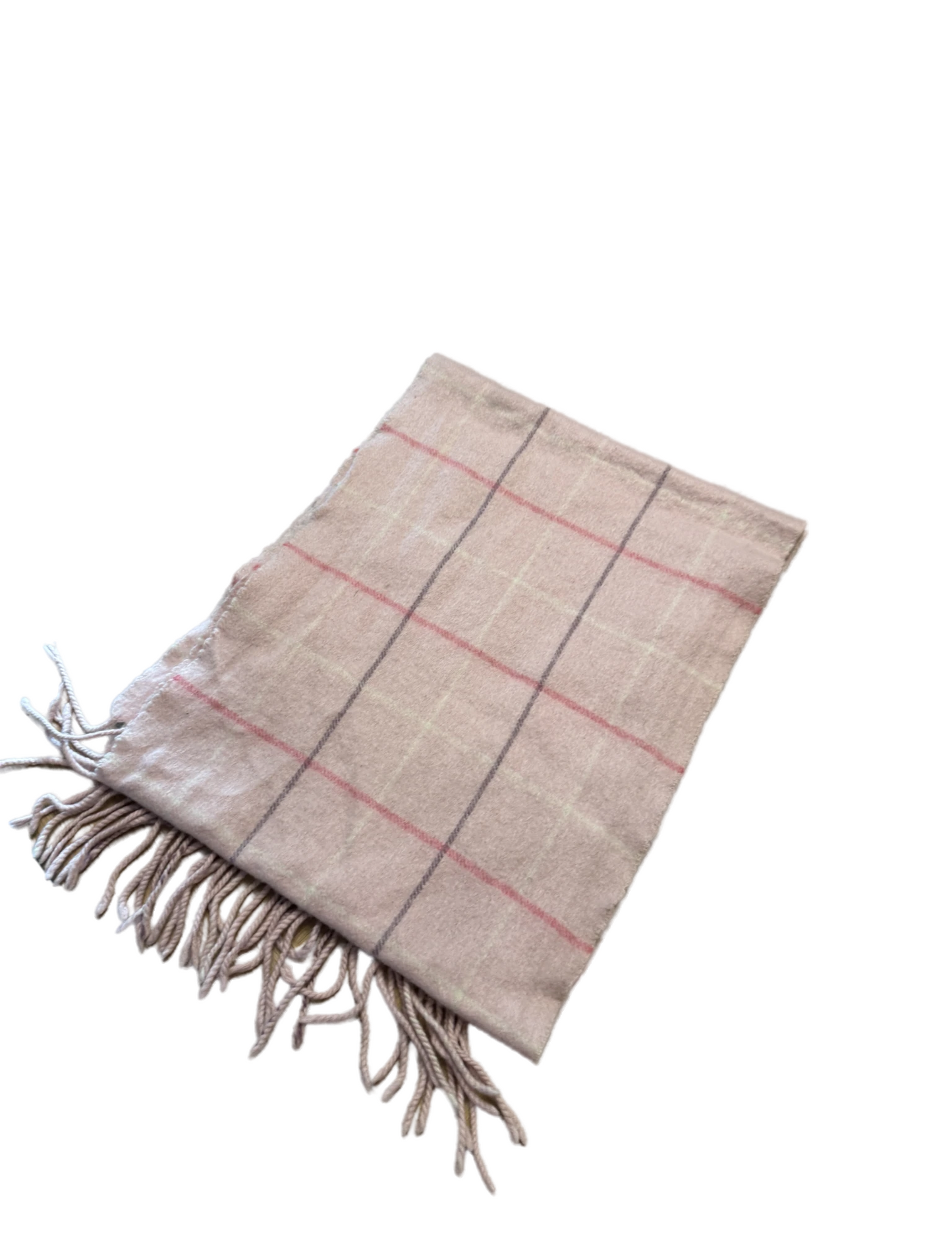 Burberry Schal 100% Lammwolle  Vintage – Rosa