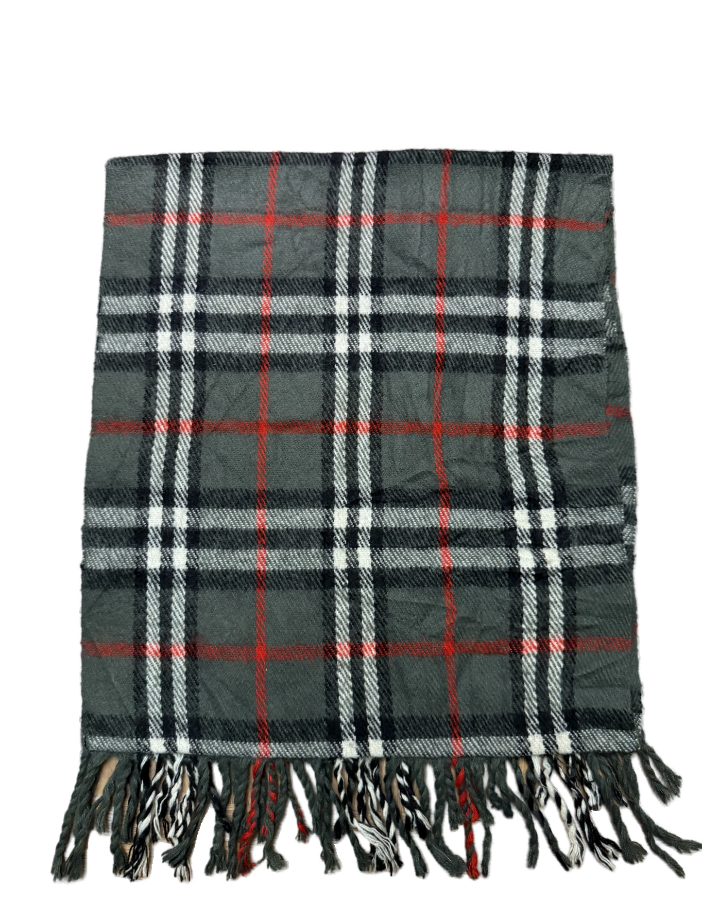 Burberry Schal 100% Lammwolle Vintage – Grau