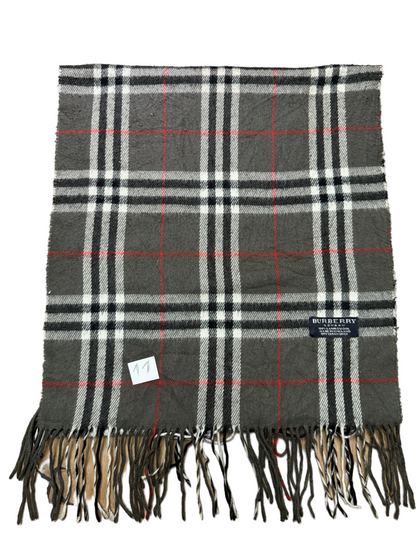 Burberry Schal 100% Lammwolle Vintage – Grau