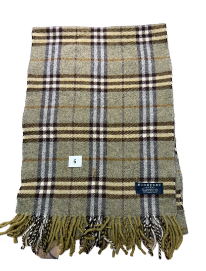 Burberry Schal 100% Lammwolle Vintage – Grün