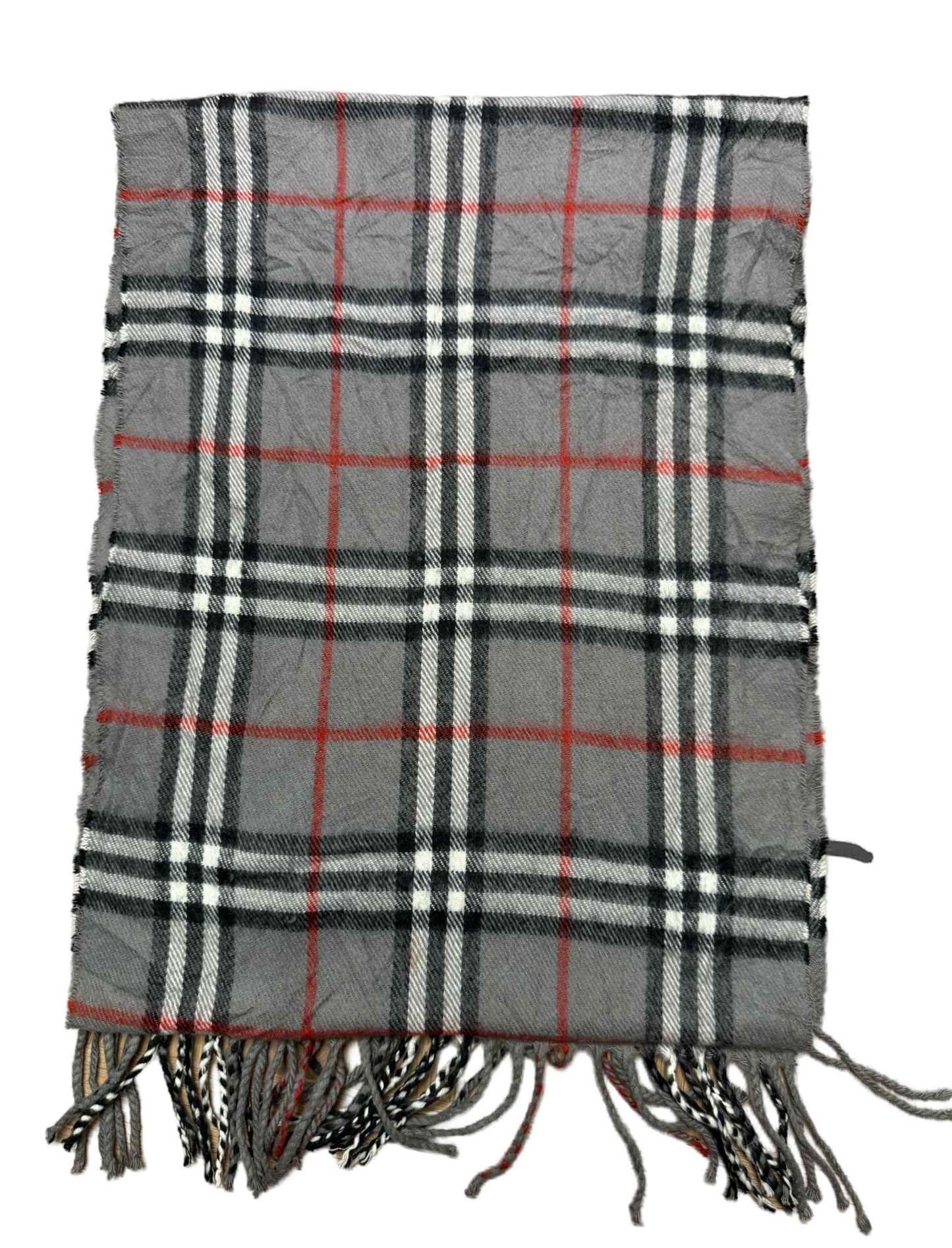 Burberry Schal 100% Kaschmir Vintage – Grau