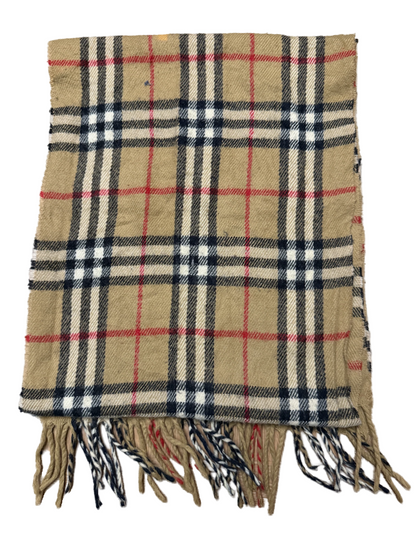 Burberry Schal 100% Lammwolle Vintage – Beige