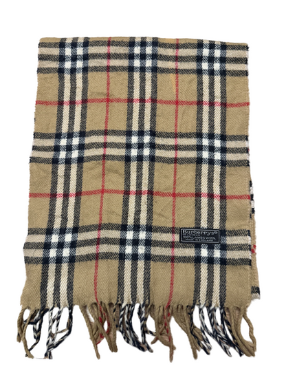 Burberry Schal 100% Lammwolle Vintage – Beige