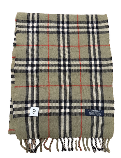 Burberry Schal 100% Lammwolle Vintage – Grau