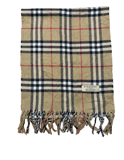 Burberry Schal 100% Lammwolle Vintage – Beige
