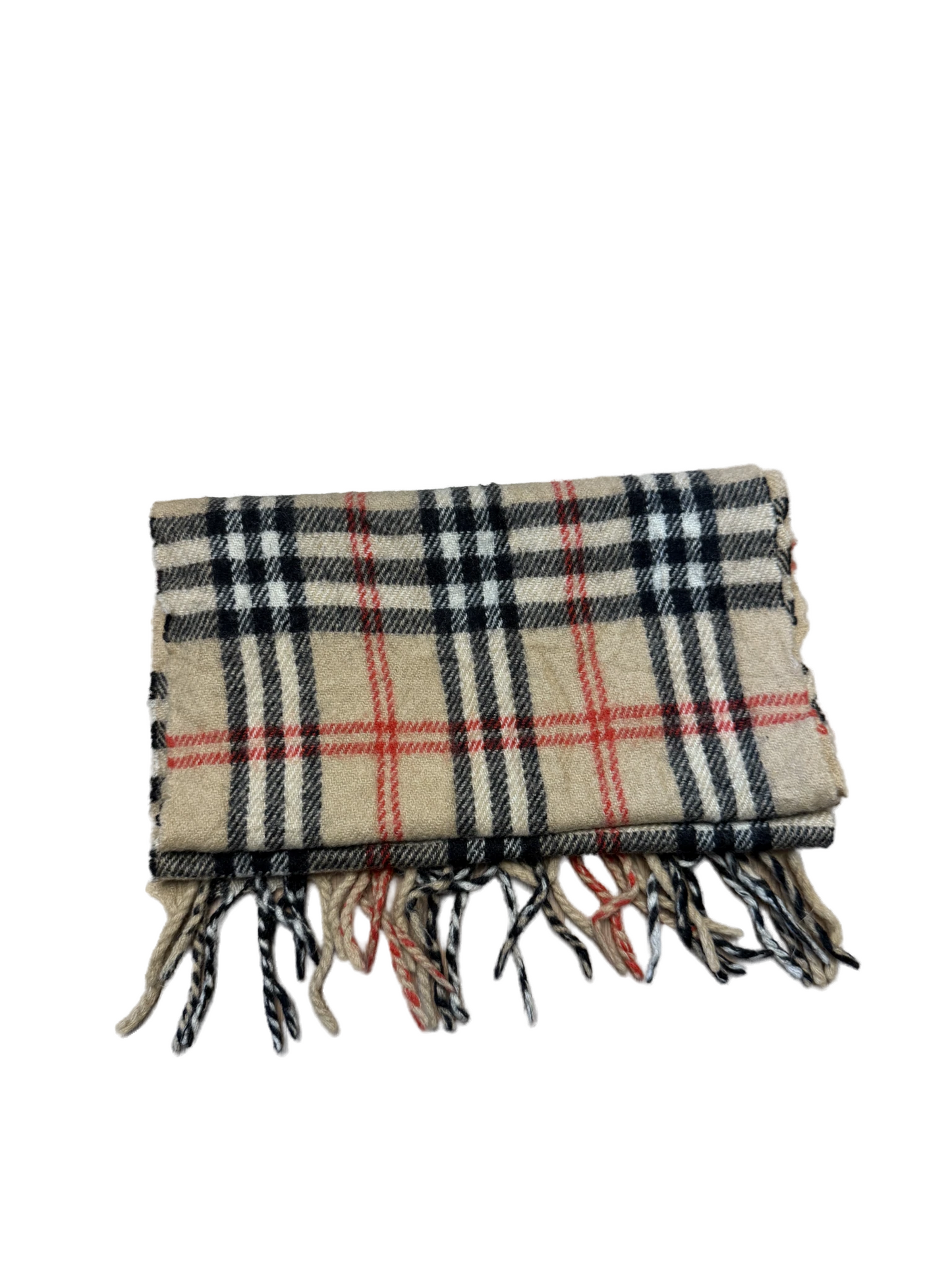 Burberry Schal 100% Lammwolle Vintage – Beige