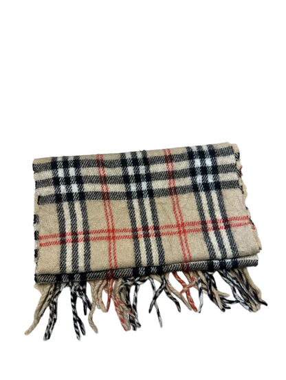 Burberry Schal 100% Lammwolle Vintage – Beige