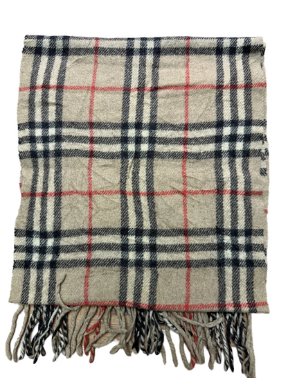 Burberry Schal 100% Lammwolle Vintage – Beige