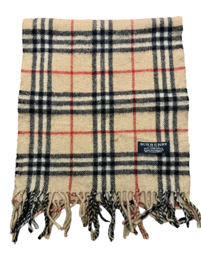 Burberry Schal 100% Lammwolle Vintage – Beige