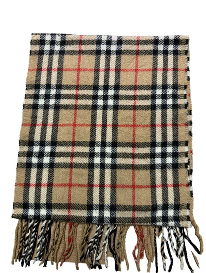 Burberry Schal 100% Lammwolle Vintage – Beige