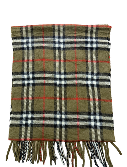 Burberry Schal 100% Lammwolle Vintage – Mokkabraun
