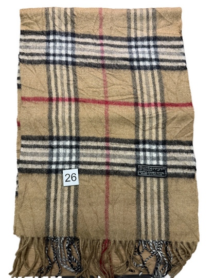 Burberry Schal 100% Lammwolle Vintage – Beige