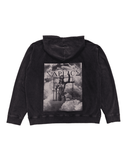 Saplice Oversized Hoodie Backprint - Grey